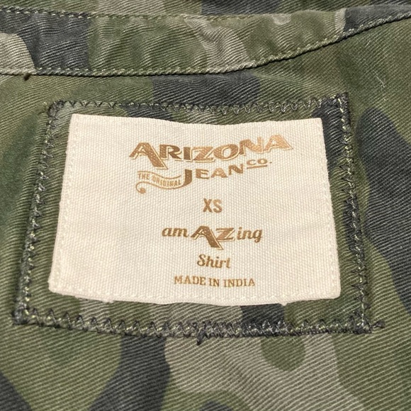 Arizona Jean Co. Y2K Camo Snap Up Denim Shirt / Light Jacket - Picture 4 of 10